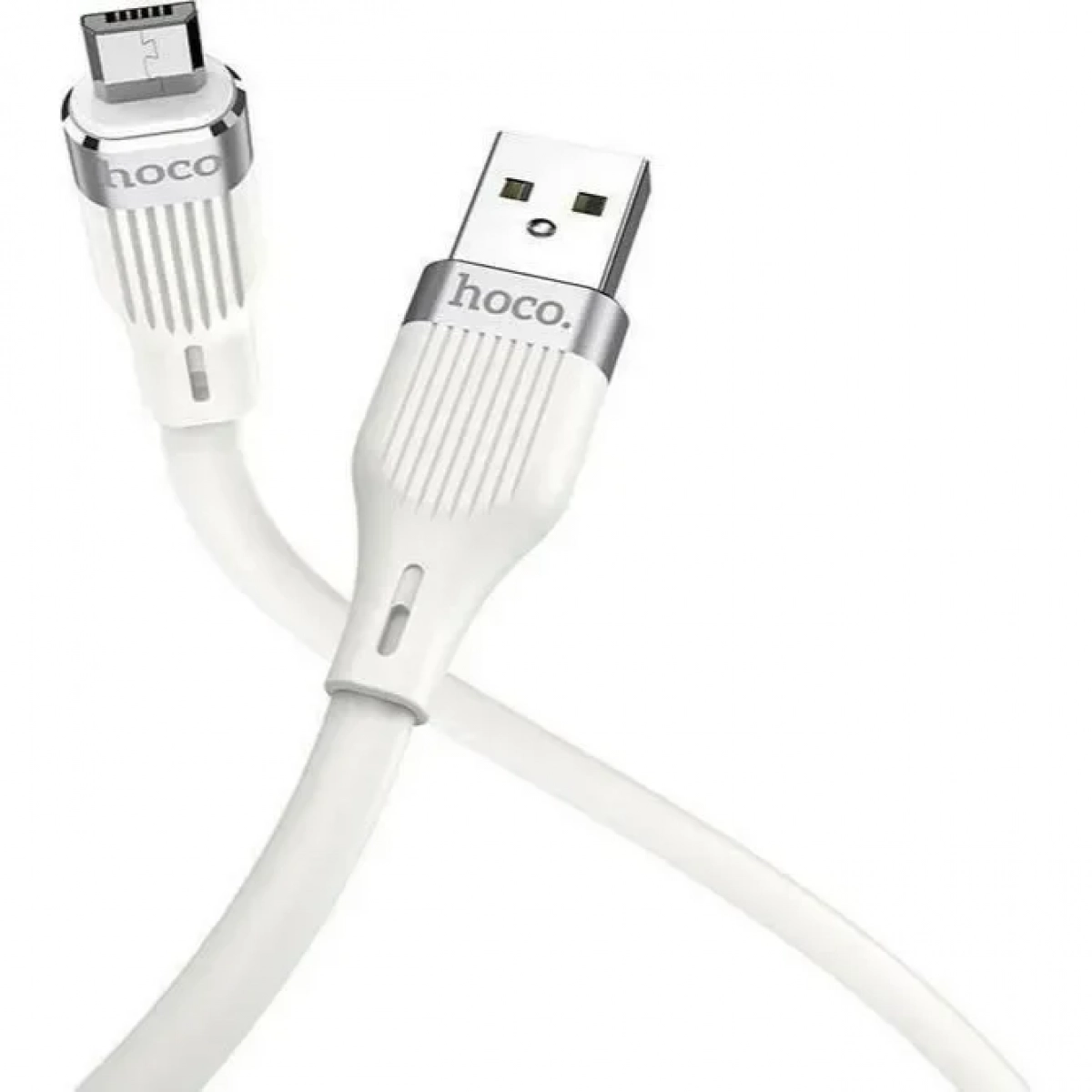 Hoco Regular USB 2.0 to micro USB Cable Λευκό 1.2m (U72)