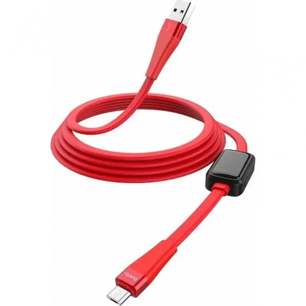 Hoco Braided USB 2.0 to micro USB Cable Κόκκινο 1.2m (S4)