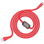 Hoco Braided USB 2.0 to micro USB Cable Κόκκινο 1.2m (S4)