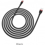 Hoco Regular USB 2.0 to micro USB Cable Μαύρο 1.2m (U72)