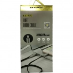 Awei Flat USB to Lightning Cable Μαύρο 1m (CL-95) - Image 2