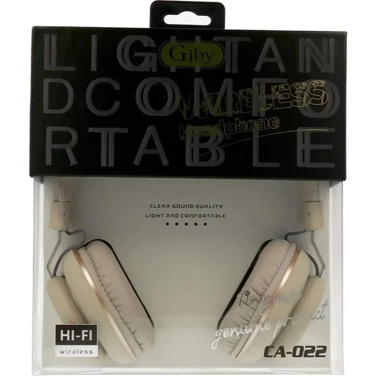 Gjby CA-022 Ασύρματα Bluetooth On Ear Ακουστικά Γκρι