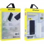 Awei P3K 5000mAh Μαύρο