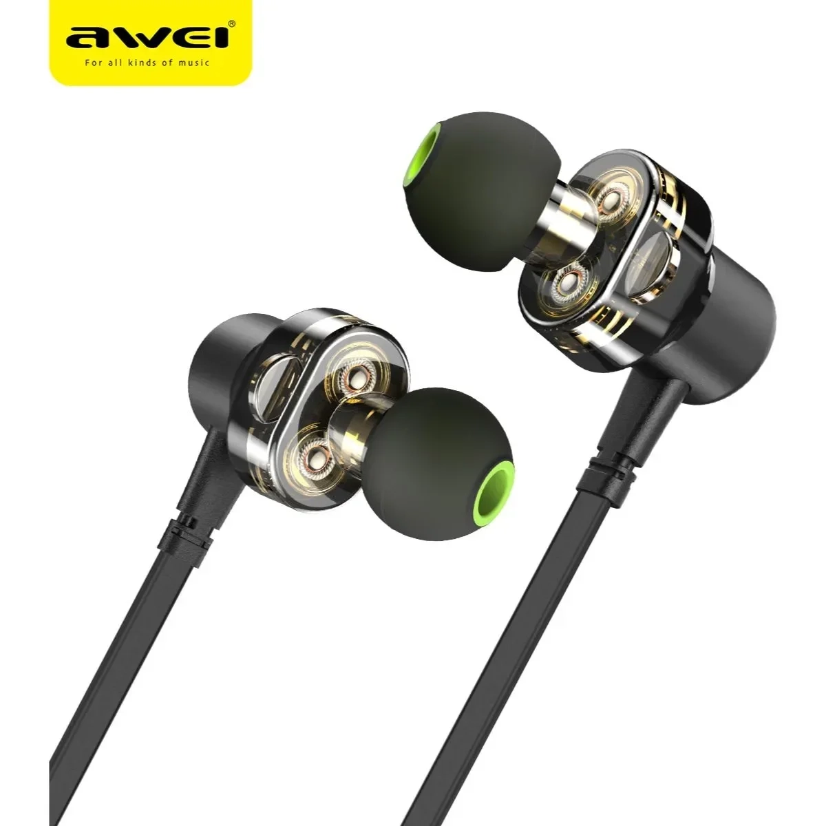 Awei Z2 In-ear Handsfree με Βύσμα 3.5mm Μαύρο