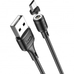 Hoco Magnetic USB 2.0 to micro USB Cable Μαύρο 1m (X52 Sereno)