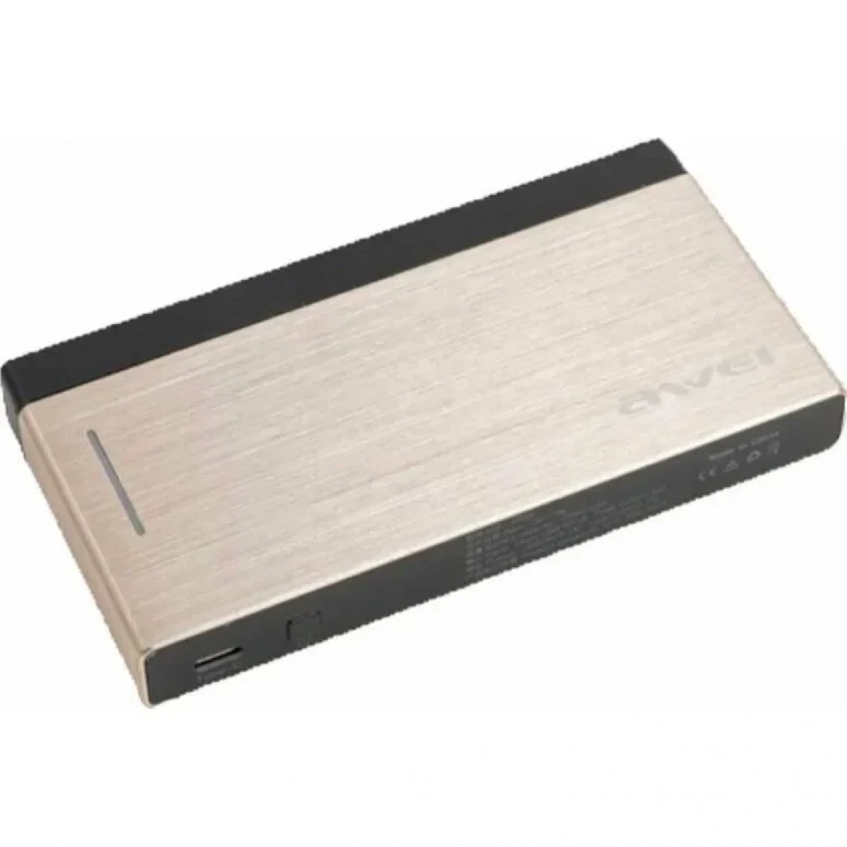 AWEI Φορτιστής Power Bank 10000mAh P95K Χρυσό