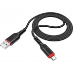 Hoco Braided USB 2.0 to micro USB Cable Μαύρο 1m (Victory X59)