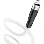 Hoco Flat USB 2.0 to micro USB Cable Λευκό 1m (X53)