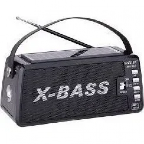 Waxiba XB-831BT-S Φορητό Ραδιόφωνο Ηλιακό με Bluetooth και USB Μαύρο