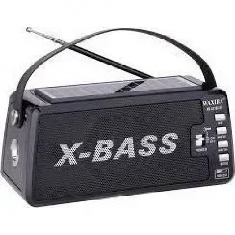 Waxiba XB-831BT-S Φορητό Ραδιόφωνο Ηλιακό με Bluetooth και USB Μαύρο