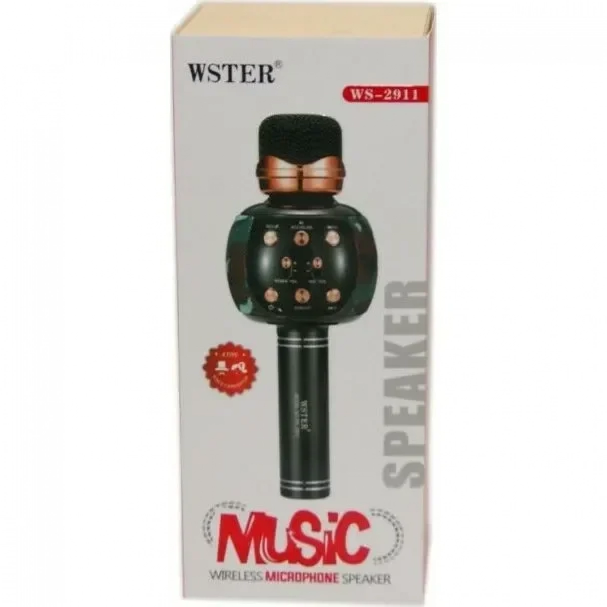 WSTER Ασύρματο Μικρόφωνο Karaoke 2199 σε Μαύρο Χρώμα