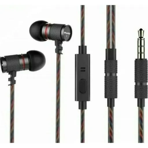Awei ES-660i In-ear Handsfree με Βύσμα 3.5mm Μαύρο