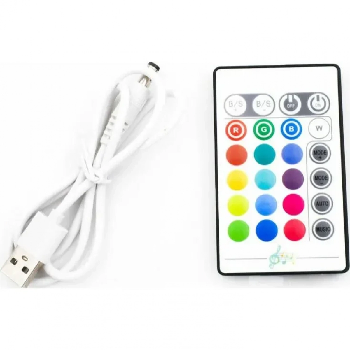 Ταινία LED RGB 50cm 5050SMD για TV με Συγχρονισμό Ήχου & Τηλεχειριστήριο OEM SSG-WD101 - Image 2