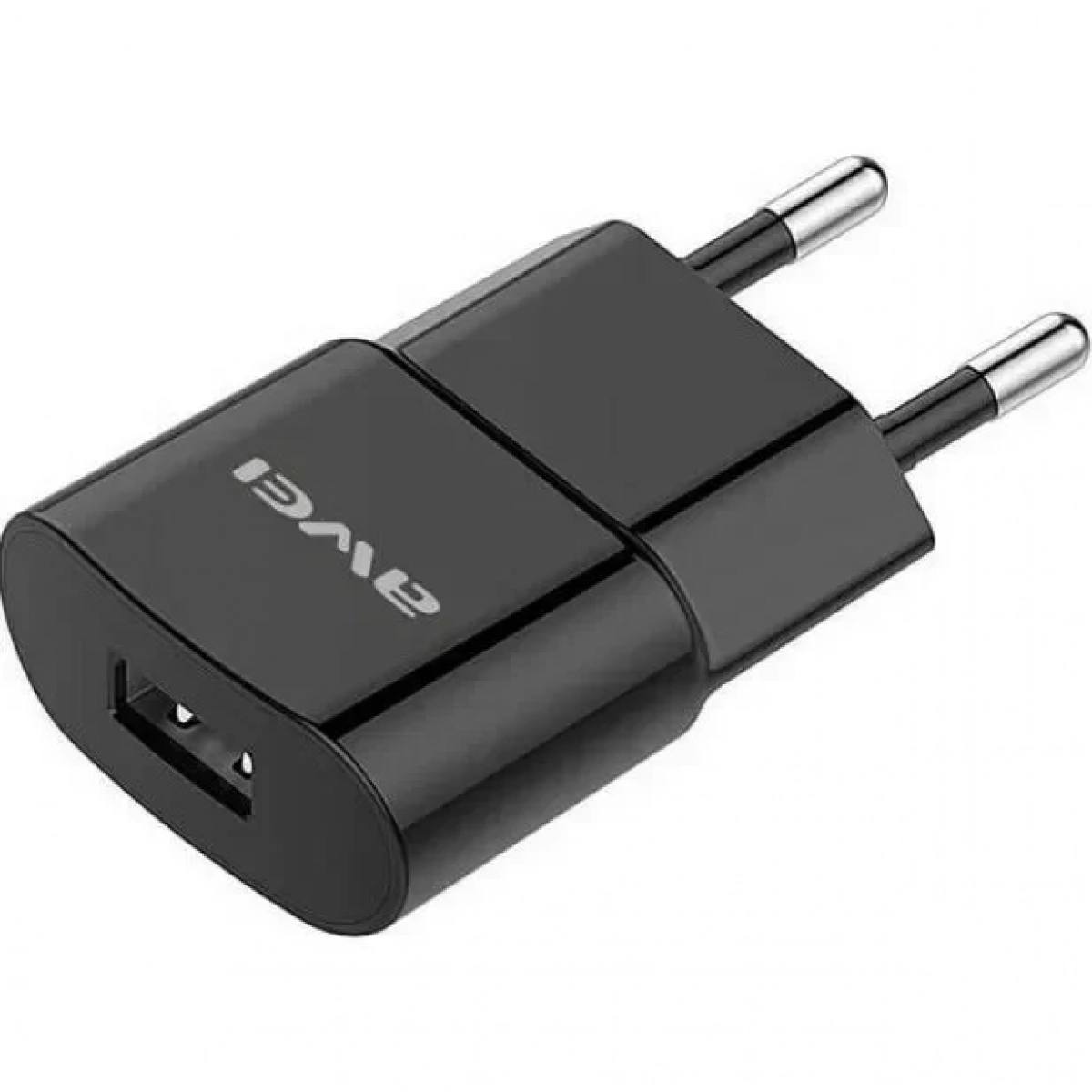 Awei Φορτιστής με Θύρα USB-A και Καλώδιο micro USB Μαύρος (C-13T)