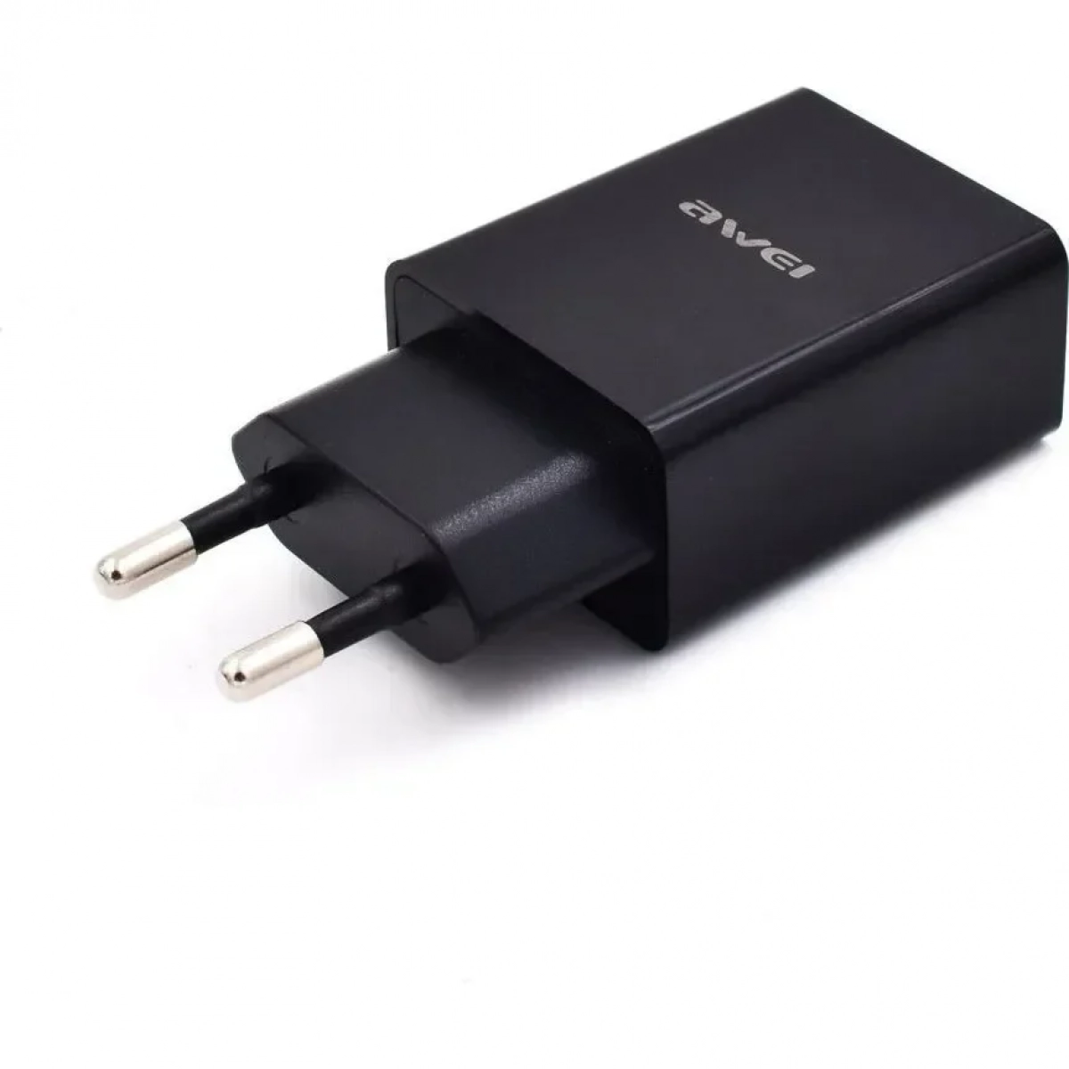 Awei Φορτιστής με Θύρα USB-A και Καλώδιο micro USB Μαύρος (C-13T)
