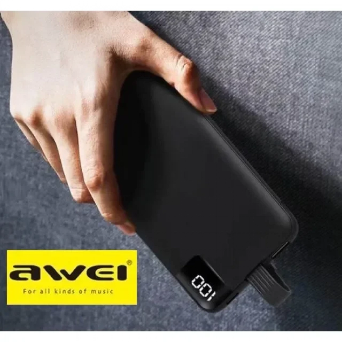 Awei P67K 10000mAh Μαύρο