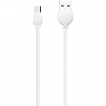 Awei Regular USB 2.0 Cable USB-C male - USB-A male Λευκό 1m (CL-62-WH)