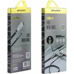 Awei Flat USB to Lightning Cable Μαύρο 1m (CL-95) - Image 3