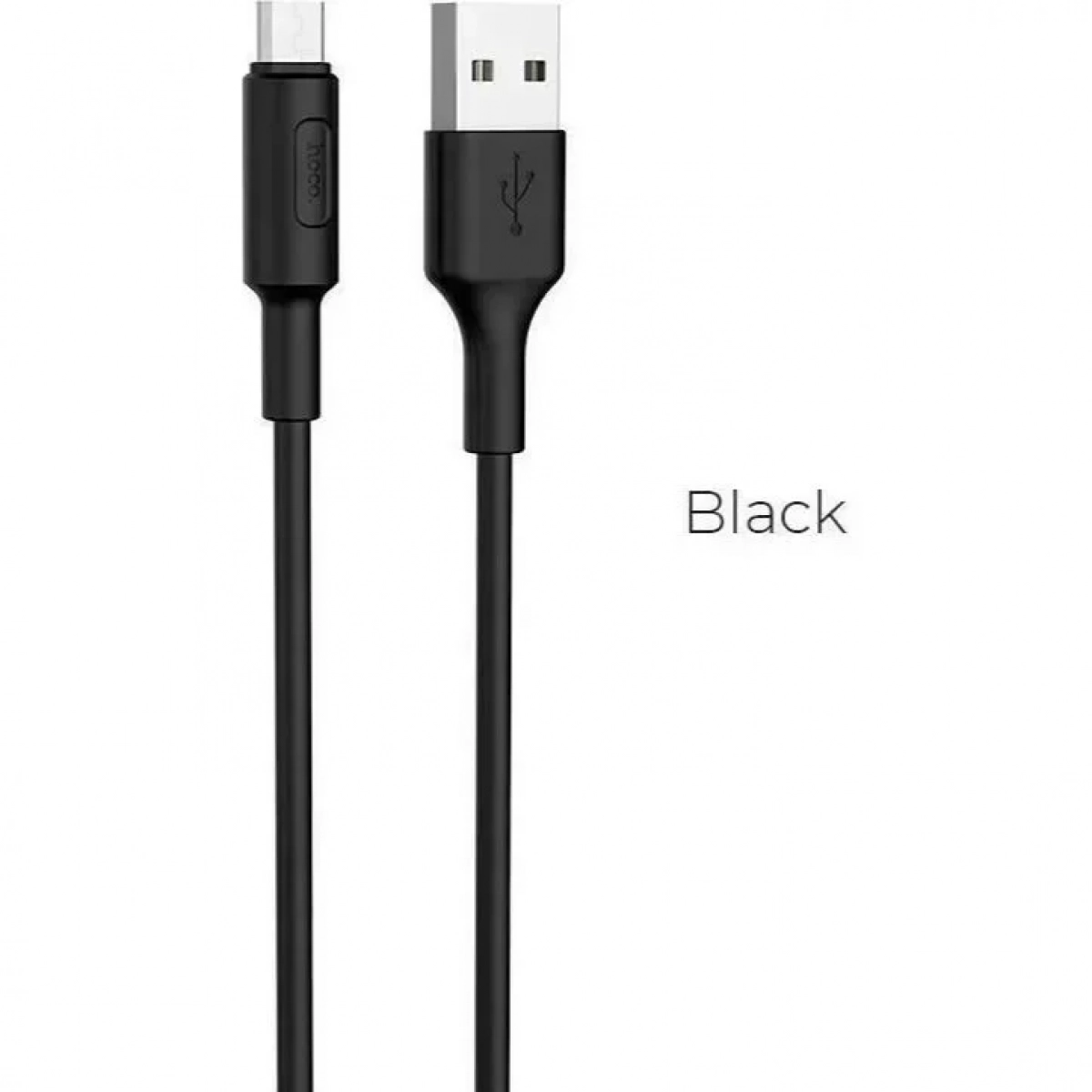 Hoco Regular USB 2.0 to micro USB Cable Μαύρο 1m (X25 Soarer)