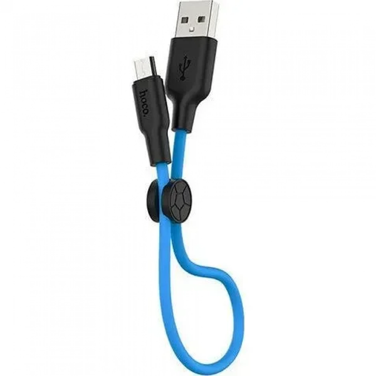 Hoco X21 Plus Braided USB 2.0 to micro USB Cable Μπλε 1m (711885)