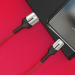 Hoco Braided USB 2.0 to micro USB Cable Κόκκινο 1.2m (HC-U68MR)