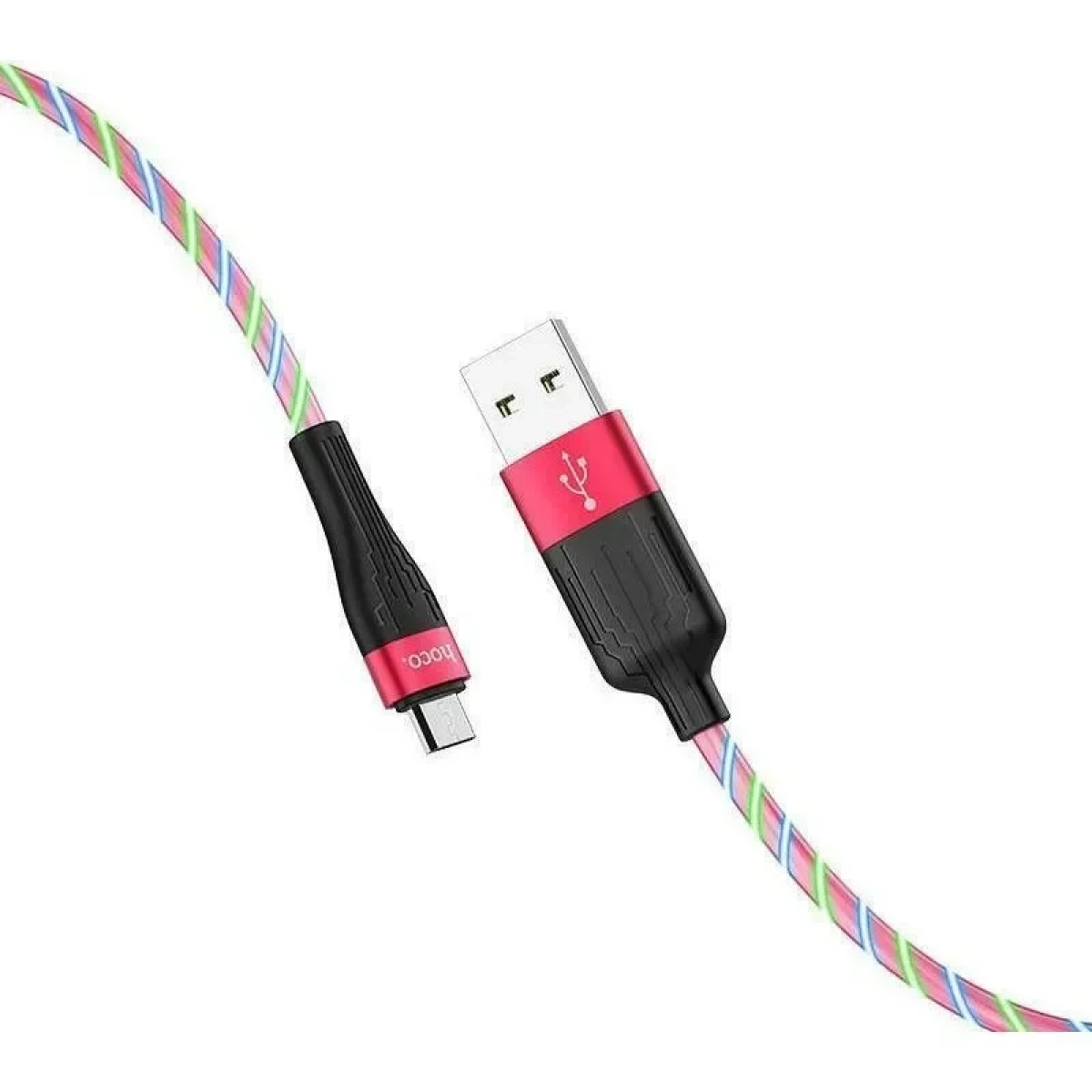 Hoco U85 Charming night USB 2.0 to micro USB Cable Κόκκινο 1m (723109)