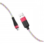 Hoco U85 Charming night USB 2.0 to micro USB Cable Κόκκινο 1m (723109)