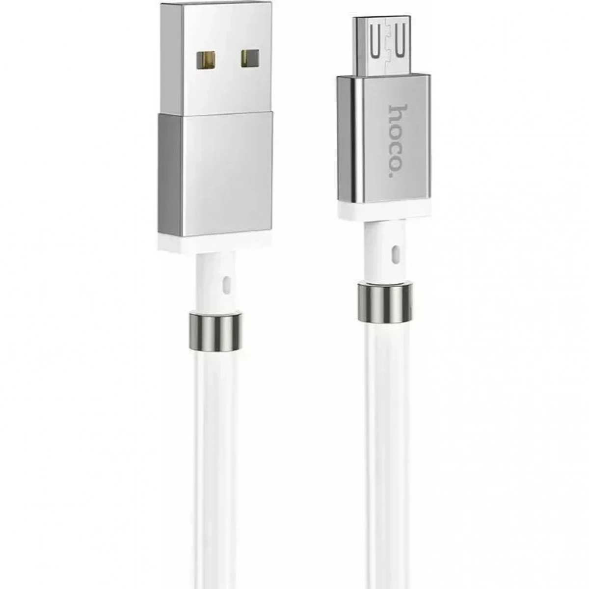 Hoco U91 Magnetic USB 2.0 to micro USB Cable Λευκό 1m (HC-U91M)