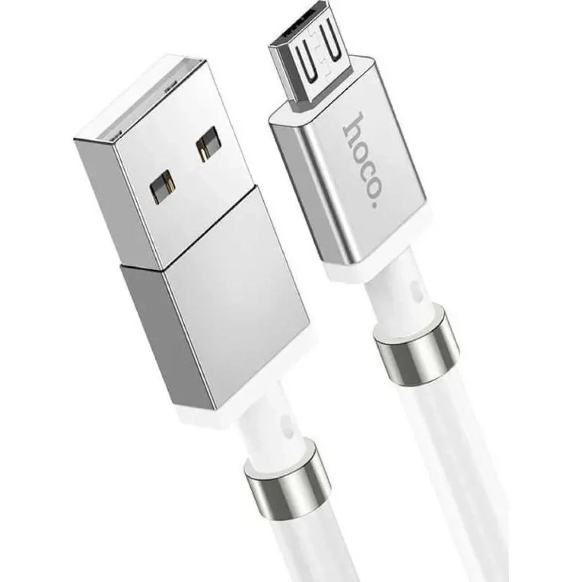 Hoco U91 Magnetic USB 2.0 to micro USB Cable Λευκό 1m (HC-U91M)