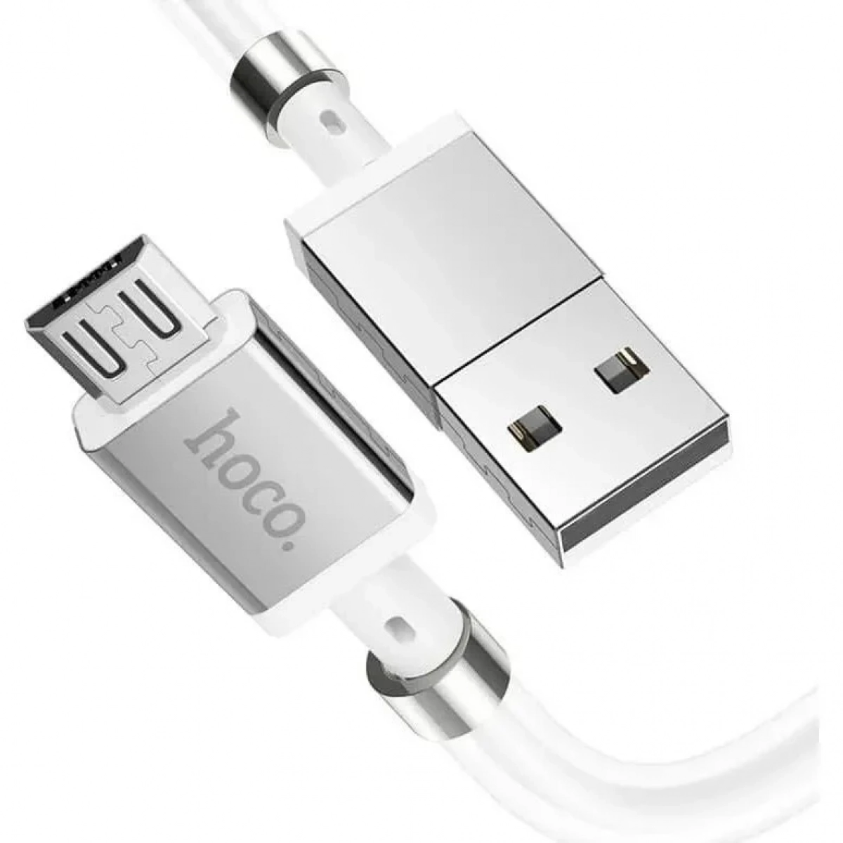 Hoco U91 Magnetic USB 2.0 to micro USB Cable Λευκό 1m (HC-U91M)