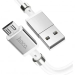 Hoco U91 Magnetic USB 2.0 to micro USB Cable Λευκό 1m (HC-U91M)