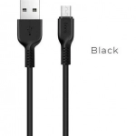 Hoco Regular USB 2.0 to micro USB Cable Μαύρο 1m (X13 Easy charged)