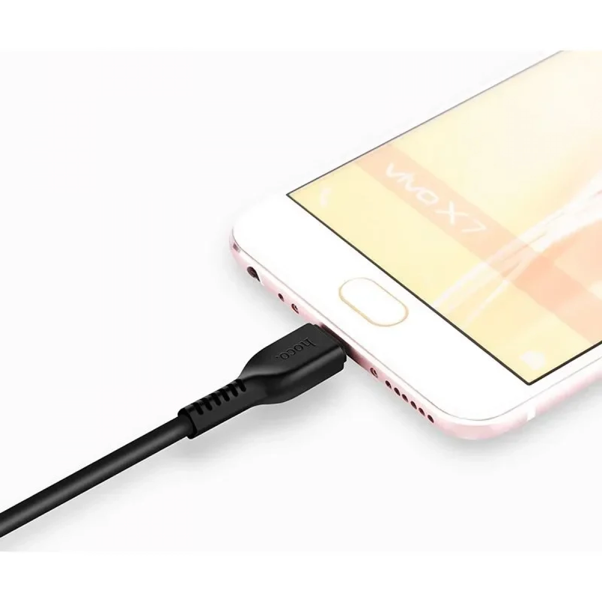 Hoco Regular USB 2.0 to micro USB Cable Μαύρο 1m (X13 Easy charged)