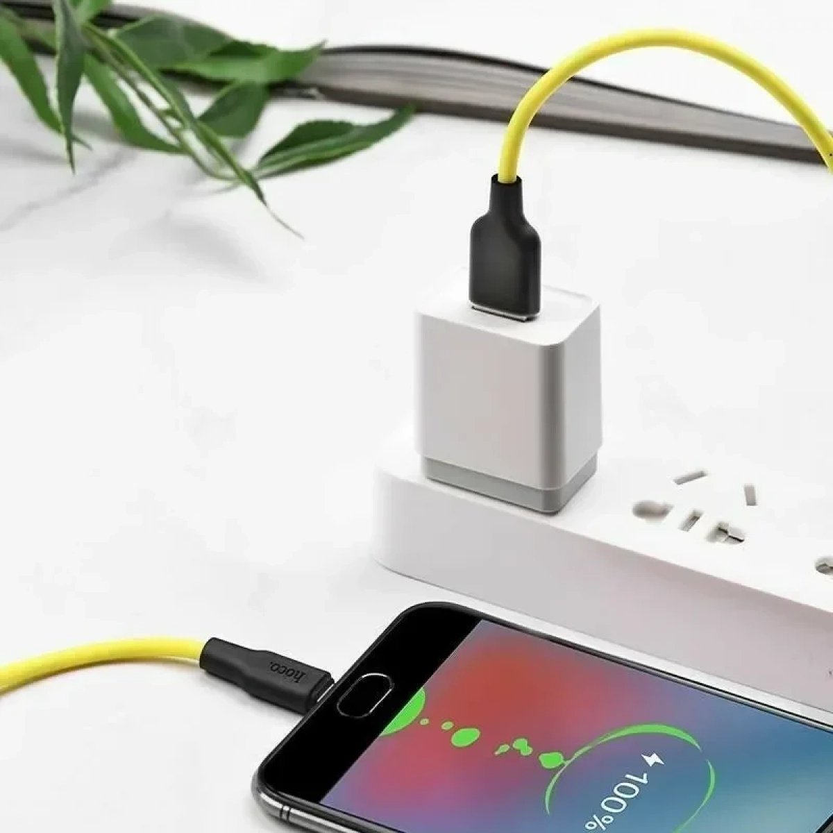Hoco Regular USB 2.0 to micro USB Cable Κίτρινο 1m (X21)