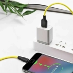 Hoco Regular USB 2.0 to micro USB Cable Κίτρινο 1m (X21)