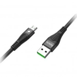 Hoco Braided USB 2.0 to micro USB Cable Μαύρο 1.2m (U53)