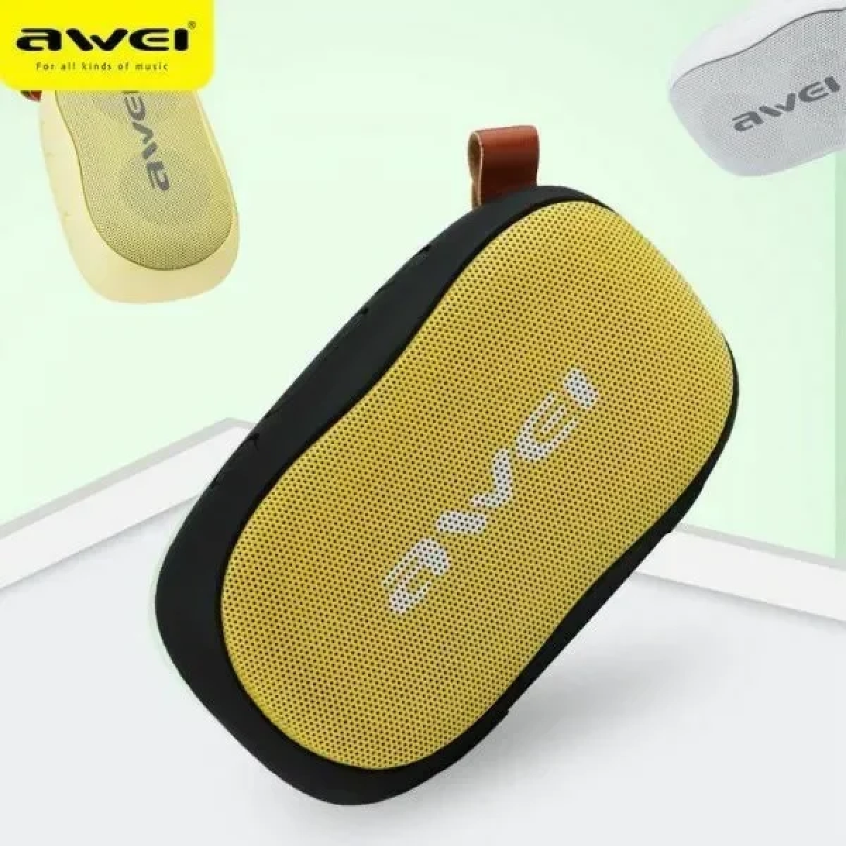 Awei Y200 Ηχείο Bluetooth 9W με 8 ώρες Λειτουργίας Black/Yellow