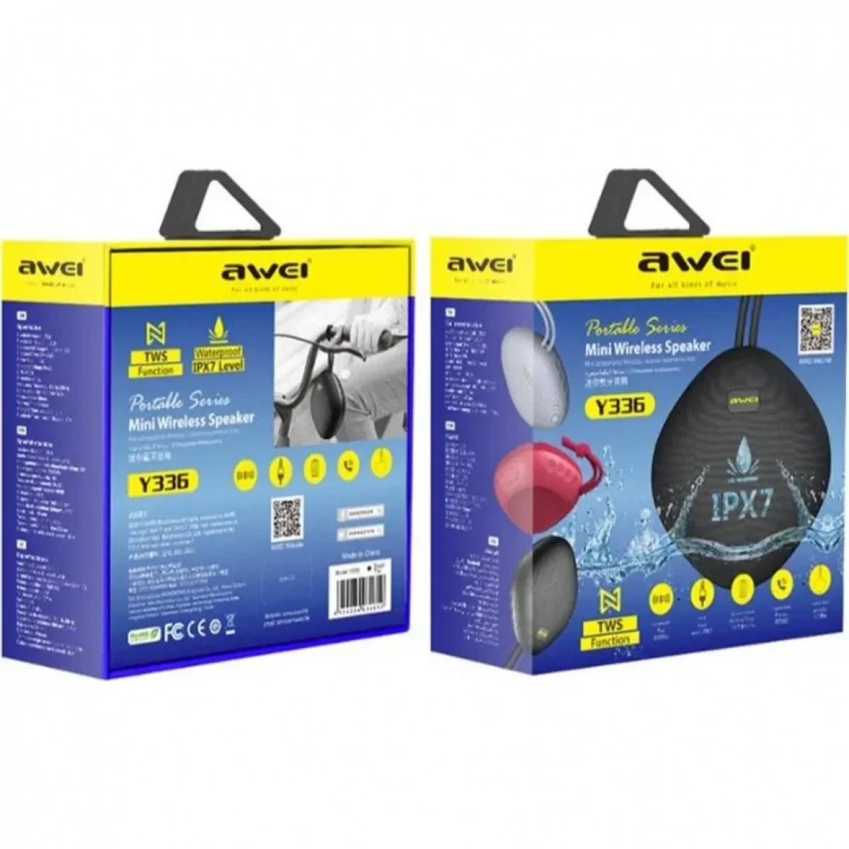 Awei Y336 Αδιάβροχο Ηχείο Bluetooth 5W με 6 ώρες Λειτουργίας Black