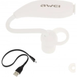 Awei N5 Business Earbud Bluetooth Handsfree Λευκό