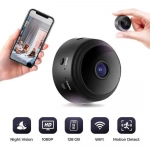 Κρυφή Κάμερα Παρακολούθησης Mini Ασύρματη IP WiFi 720p HD με Μπαταρία ARA-BWNUS-170012 Μαύρο