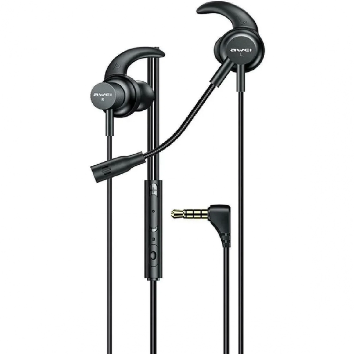 Awei ES-180i In-ear Handsfree με Βύσμα 3.5mm Μαύρο