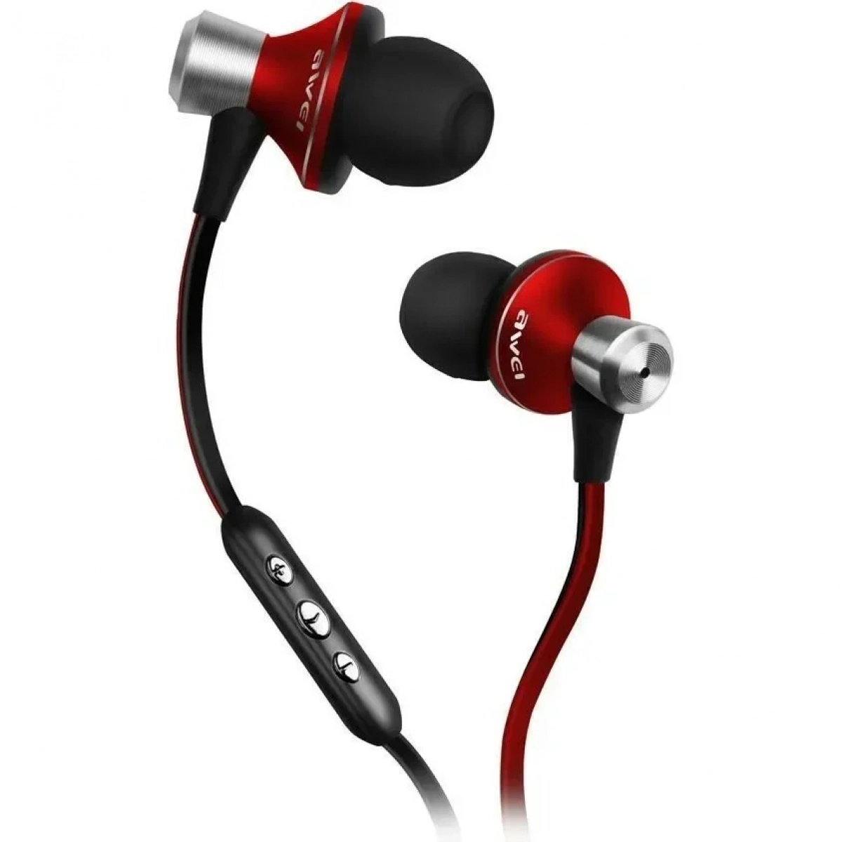Awei TE850vi In-ear Handsfree με Βύσμα 3.5mm Κόκκινο