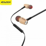 Awei ES80TY In-ear Handsfree με Βύσμα 3.5mm Ασημί