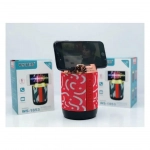 WSTER WS-1853 Ηχείο Bluetooth 3W με Ραδιόφωνο και 3 ώρες Λειτουργίας Red