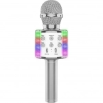 WSTER Ασύρματο Μικρόφωνο Karaoke WS-858L σε Ασημί Χρώμα