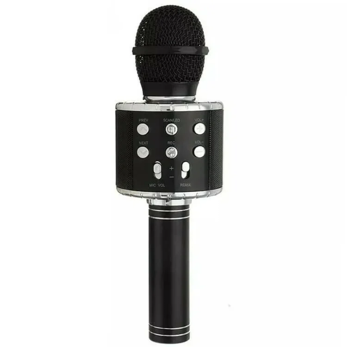 WSTER Ασύρματο Μικρόφωνο Karaoke WS-858L σε Μαύρο Χρώμα