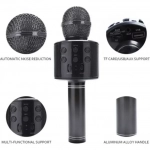WSTER Ασύρματο Μικρόφωνο Karaoke WS-858L σε Μαύρο Χρώμα