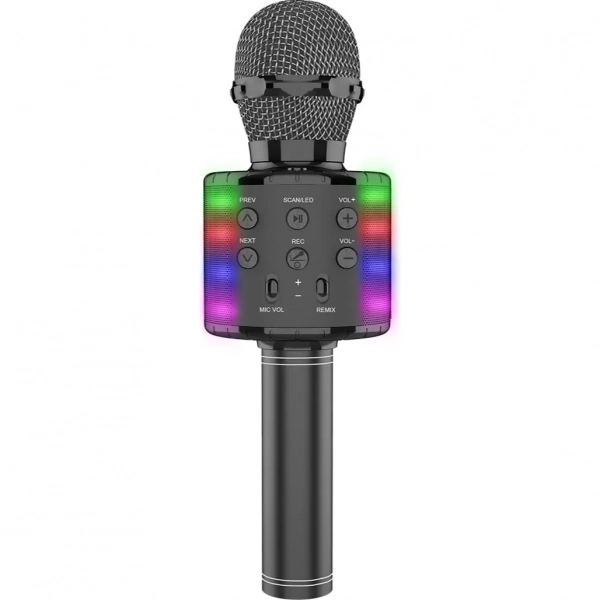 WSTER Ασύρματο Μικρόφωνο Karaoke WS-858L σε Μαύρο Χρώμα