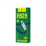 Hoco Flat USB 2.0 to micro USB Cable Μπλε 1.2m (U58 Core)