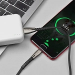 Hoco Braided USB 2.0 to micro USB Cable Μαύρο 1.2m (U58 Core)